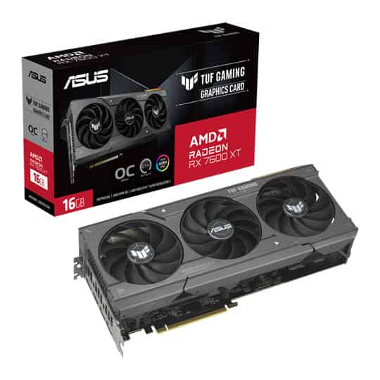 (image for) ASUS AMD Radeon RX 7600 XT TUF GAMING OC Edition 16GB GDDR6 Graphics Card